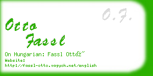 otto fassl business card